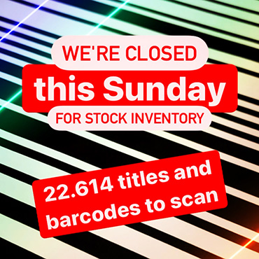 Closed Sunday 31 January for stock inventory