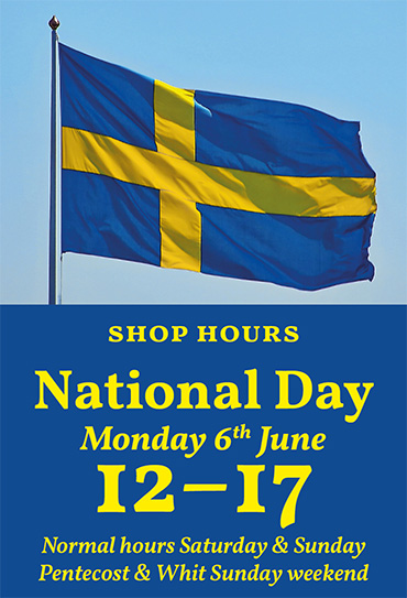 Shop Hours for Pentecost and National Day