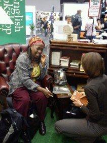 Yaba Badoe signing her book True Murder at our stand :) 