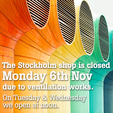 Stockholm shop closed Monday 6th November