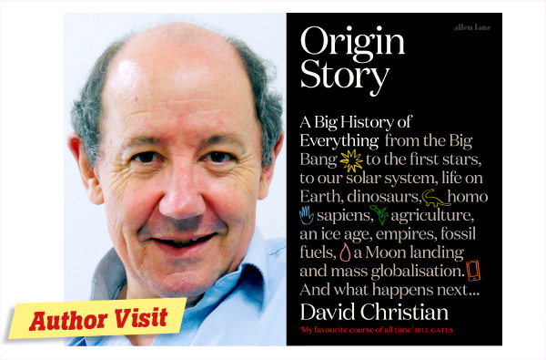Author visit: David Christian – Origin Story