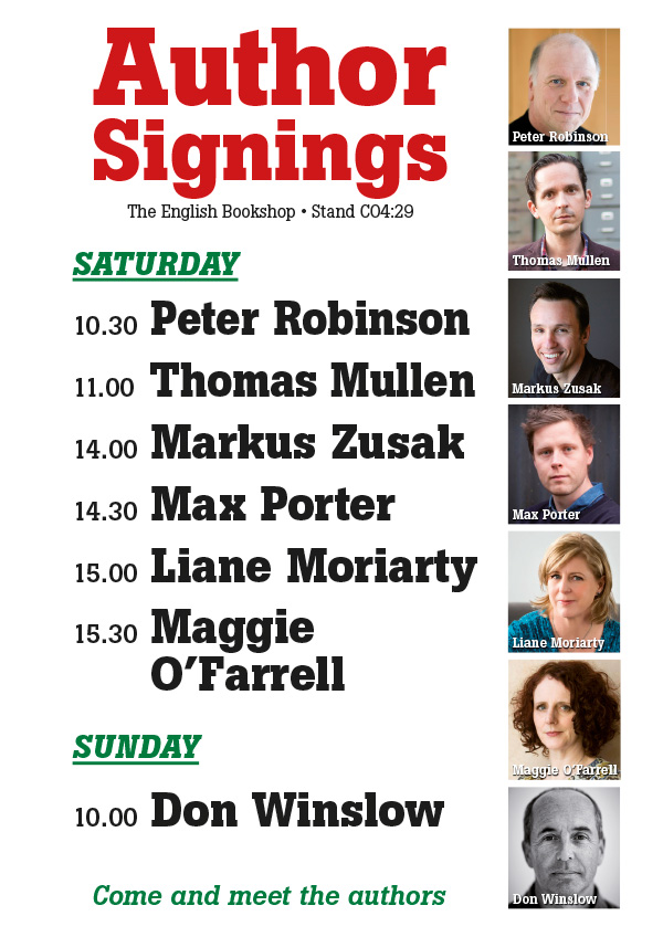 Author signings at the book fair