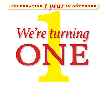 We’re turning ONE! Celebrating 1 year in Göteborg