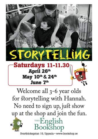 Storytelling for Children at The English Bookshop in Uppsala, Stockholm