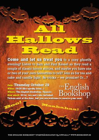 All Hallows Read, The English Bookshop 2015